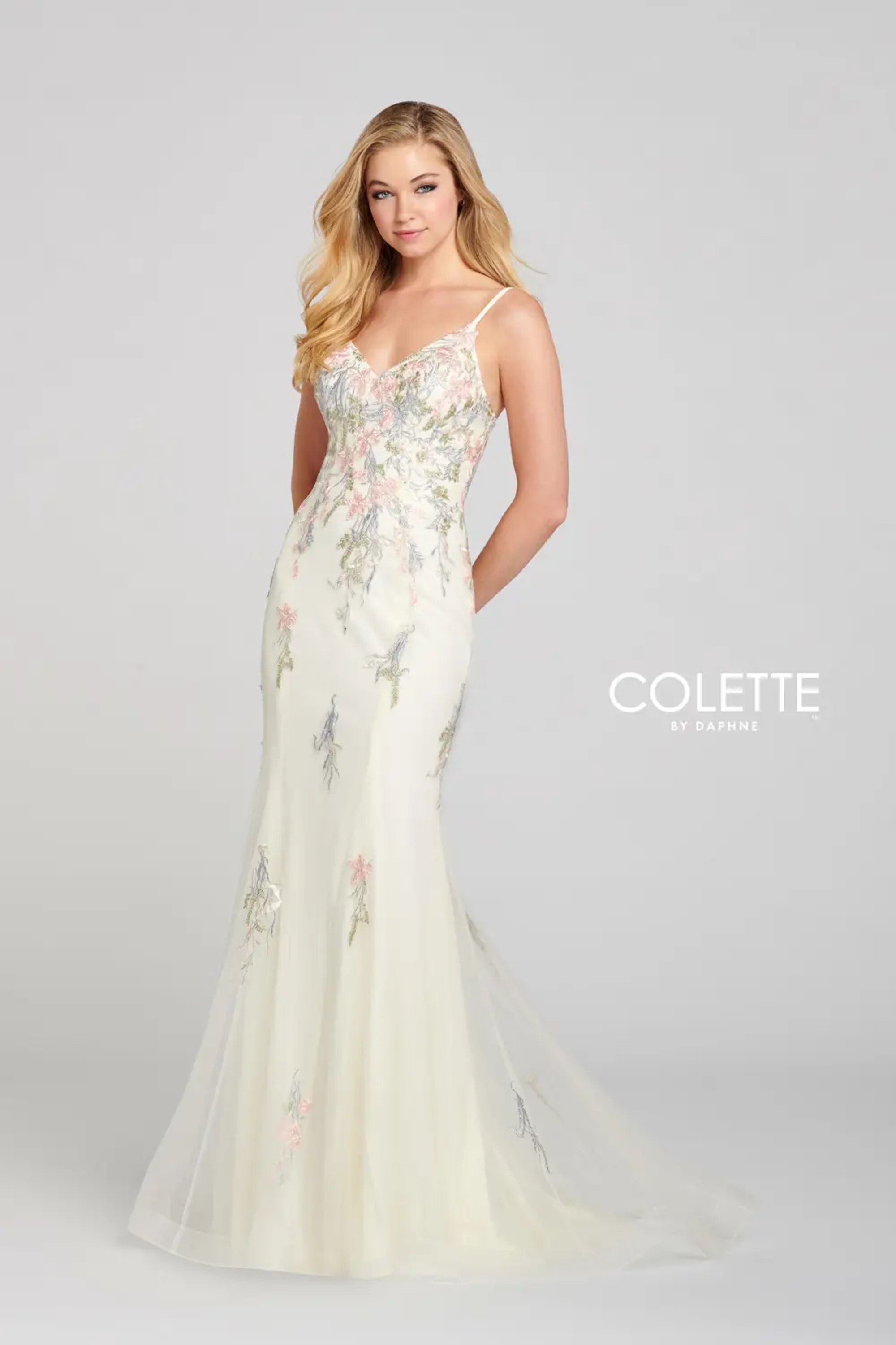 Full size Style CL12110 Colette by Daphne #$1 Ivory/Multi picture