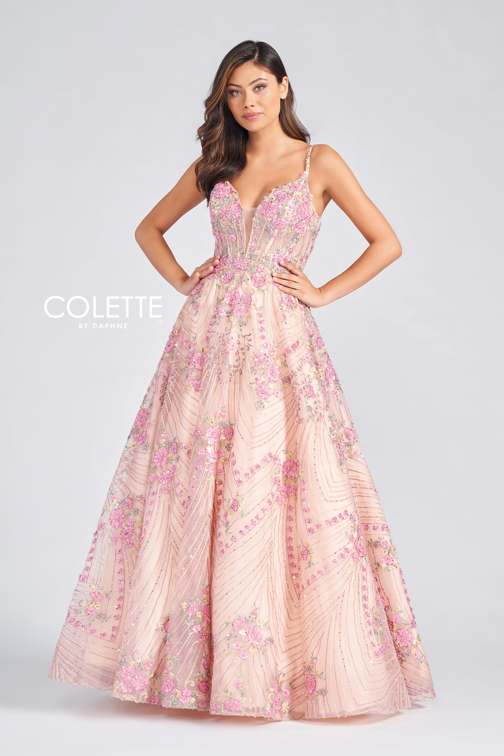 Full size Style CL12279 Colette by Daphne #$1 Champagne Multi picture