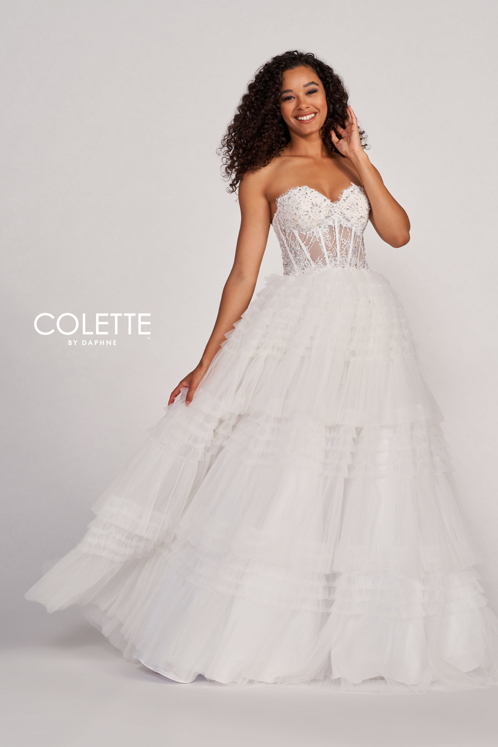 Full size Style CL2017 Colette by Daphne #$4 Diamond White picture