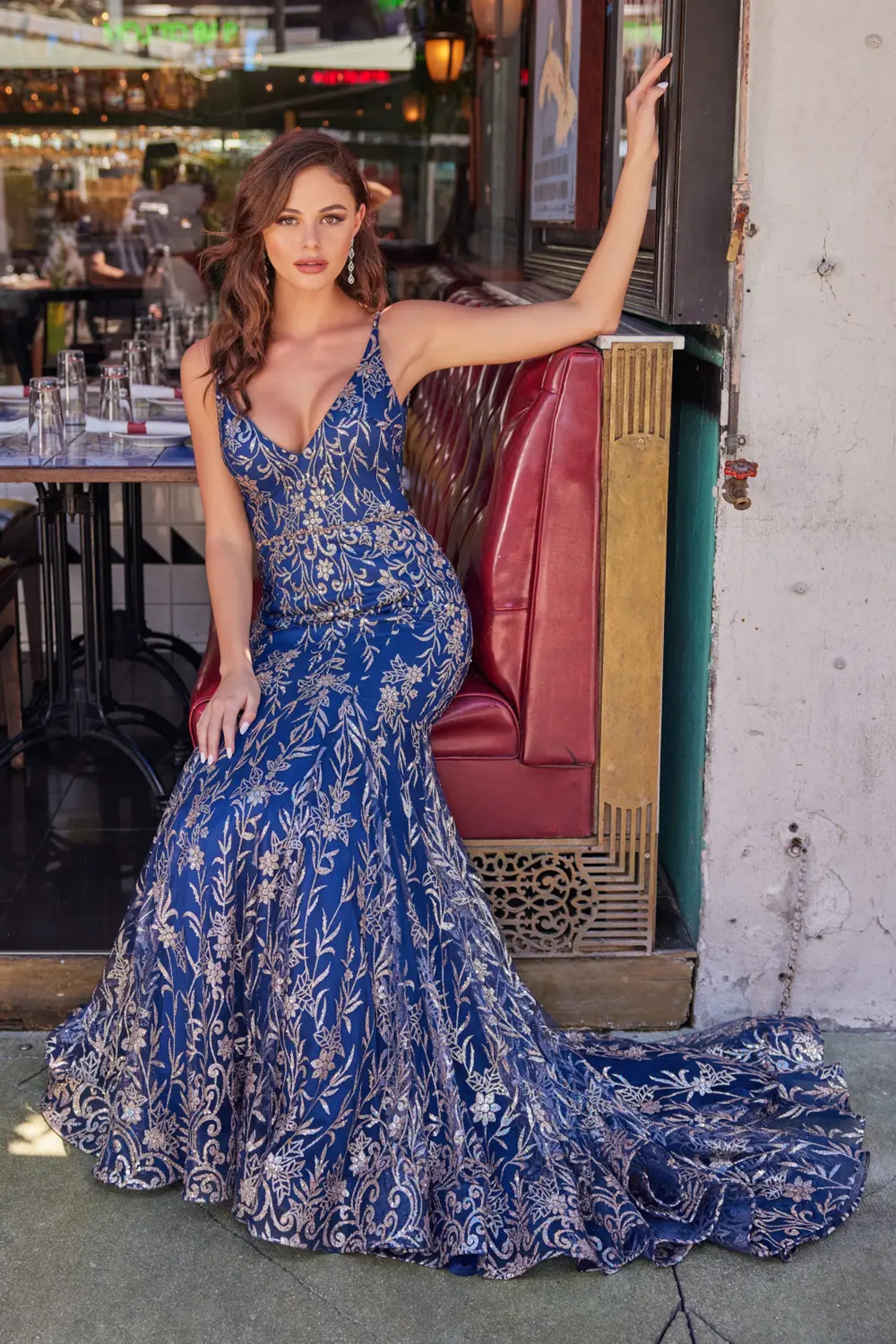 Full size Style CL2021 Colette by Daphne #0 default Navy Blue/Gold picture