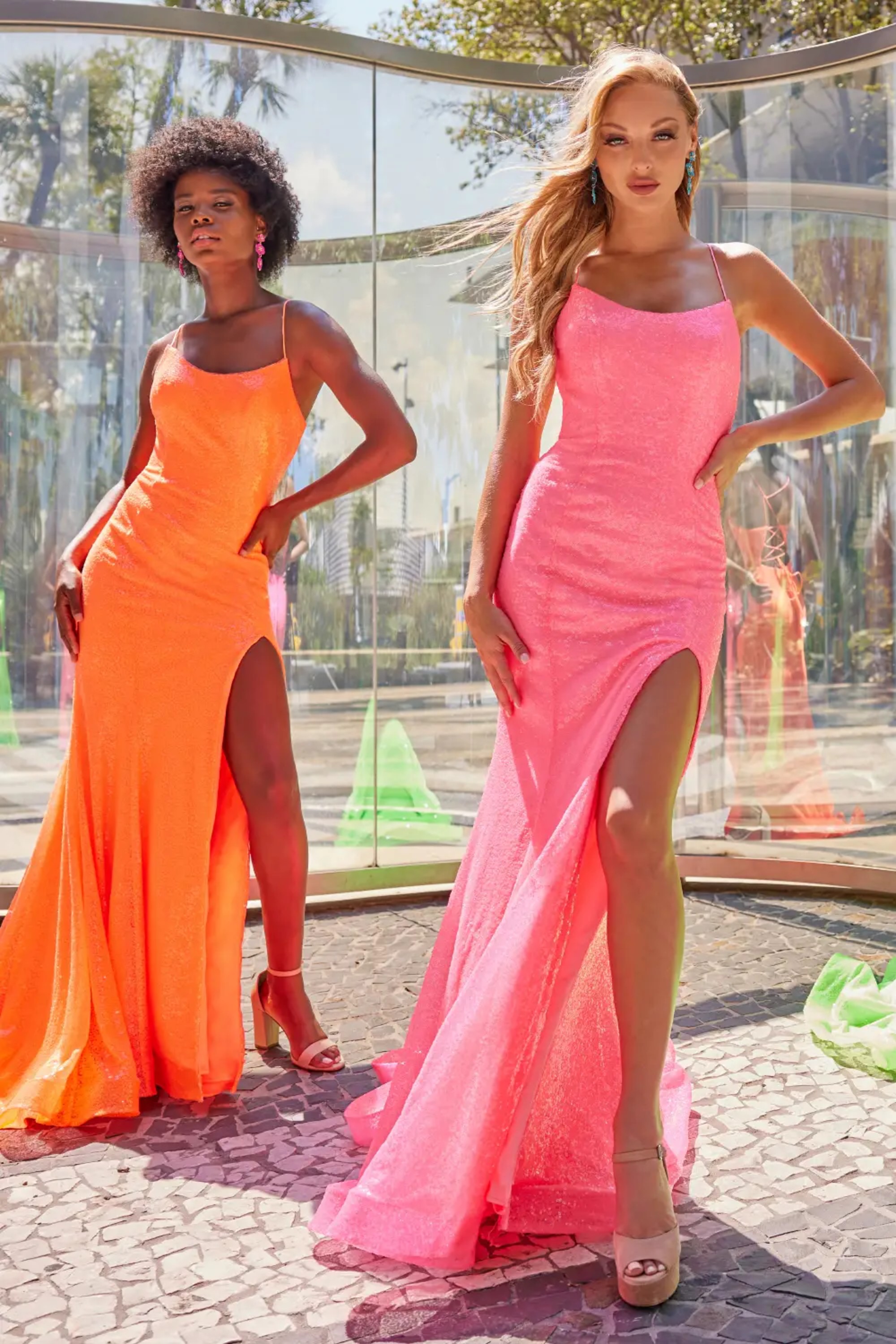 Full size Style CL2060 Colette by Daphne #0 default Orange Hot Pink picture