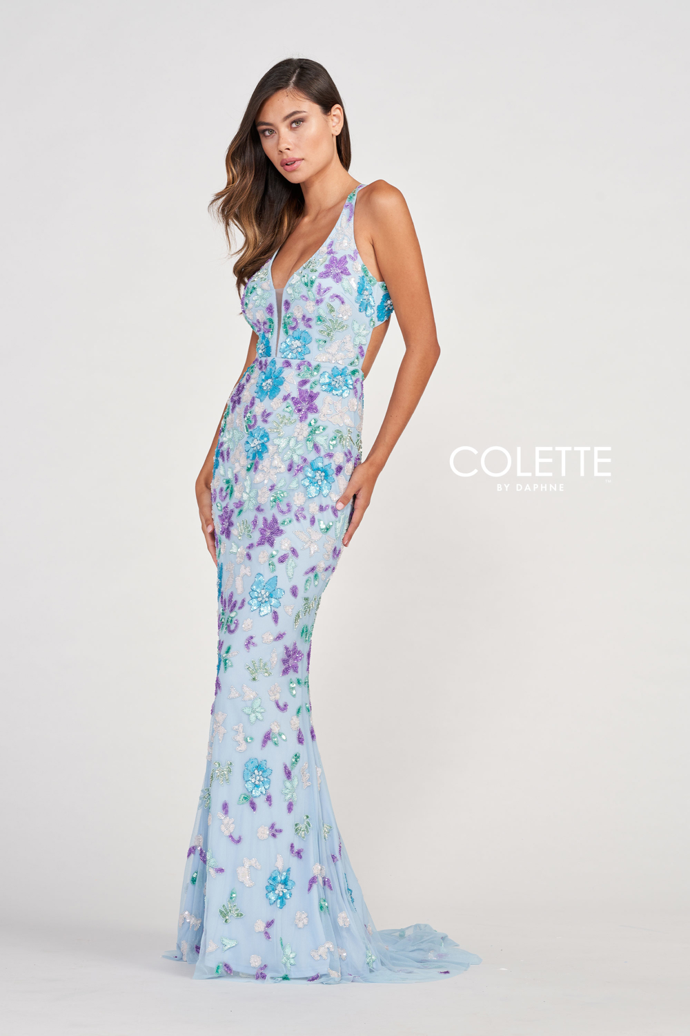 Full size Style CL2088 Colette by Daphne #$0 Blue Multi picture