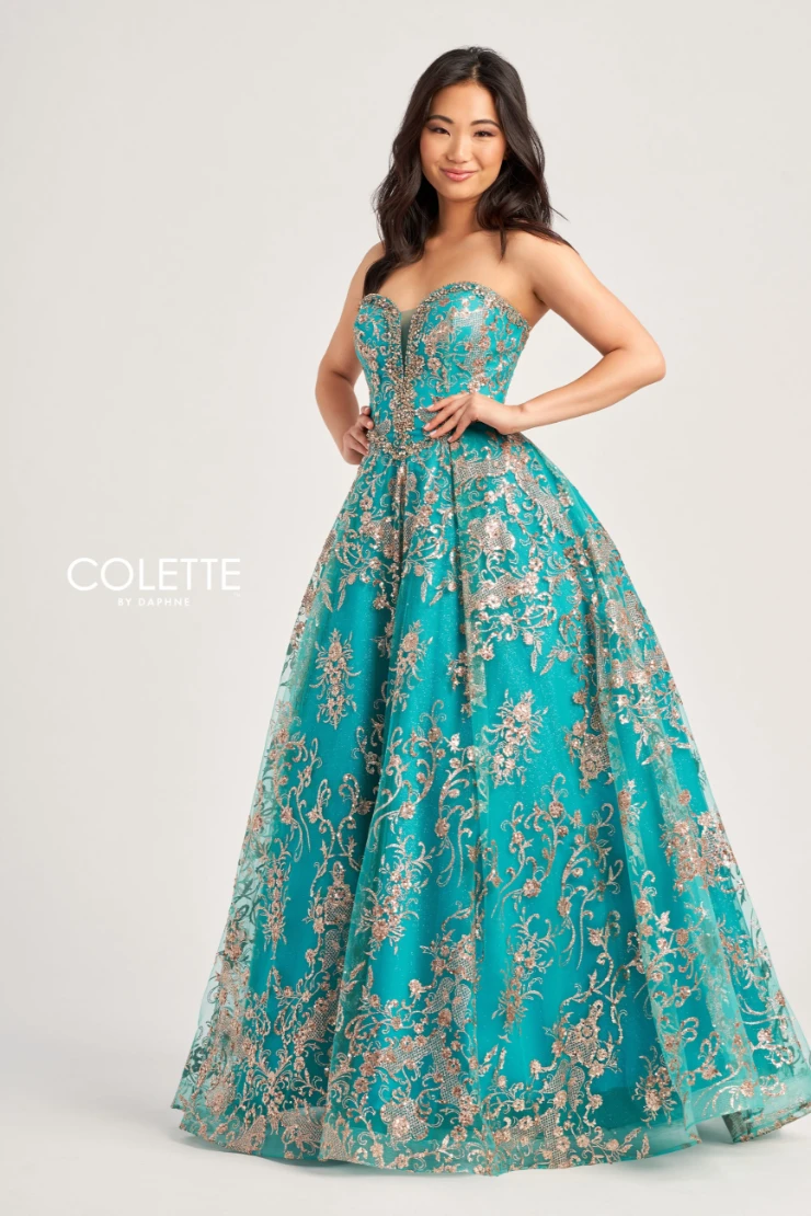 Style CL5101 Colette by Daphne #9 Turquoise/Gold picture