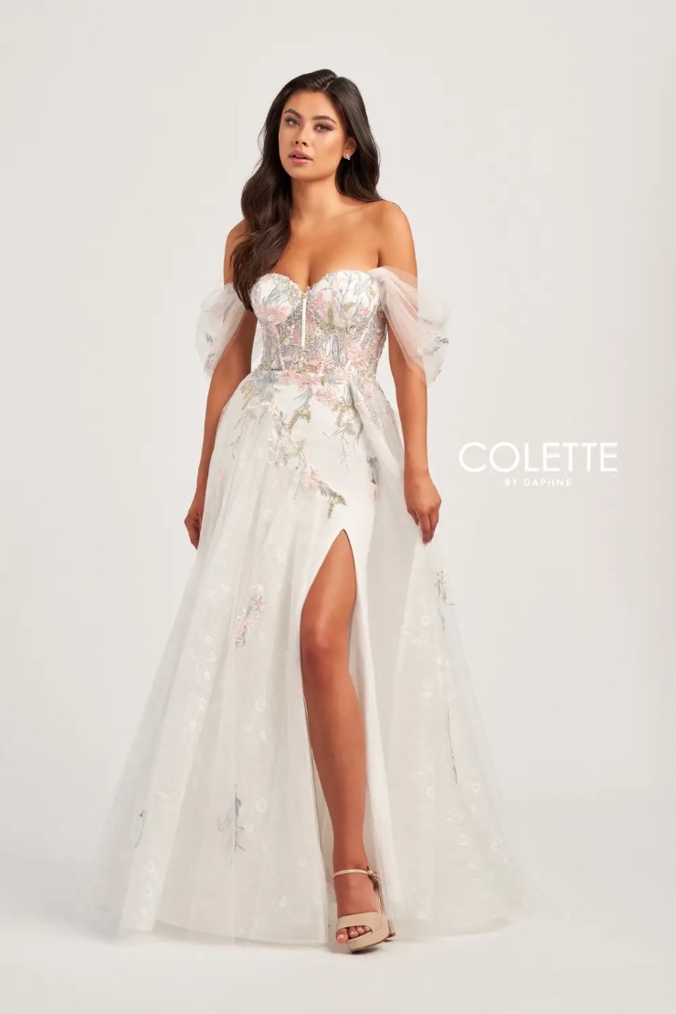 Style CL5169 Colette by Daphne #3 Diamond White/Multi picture