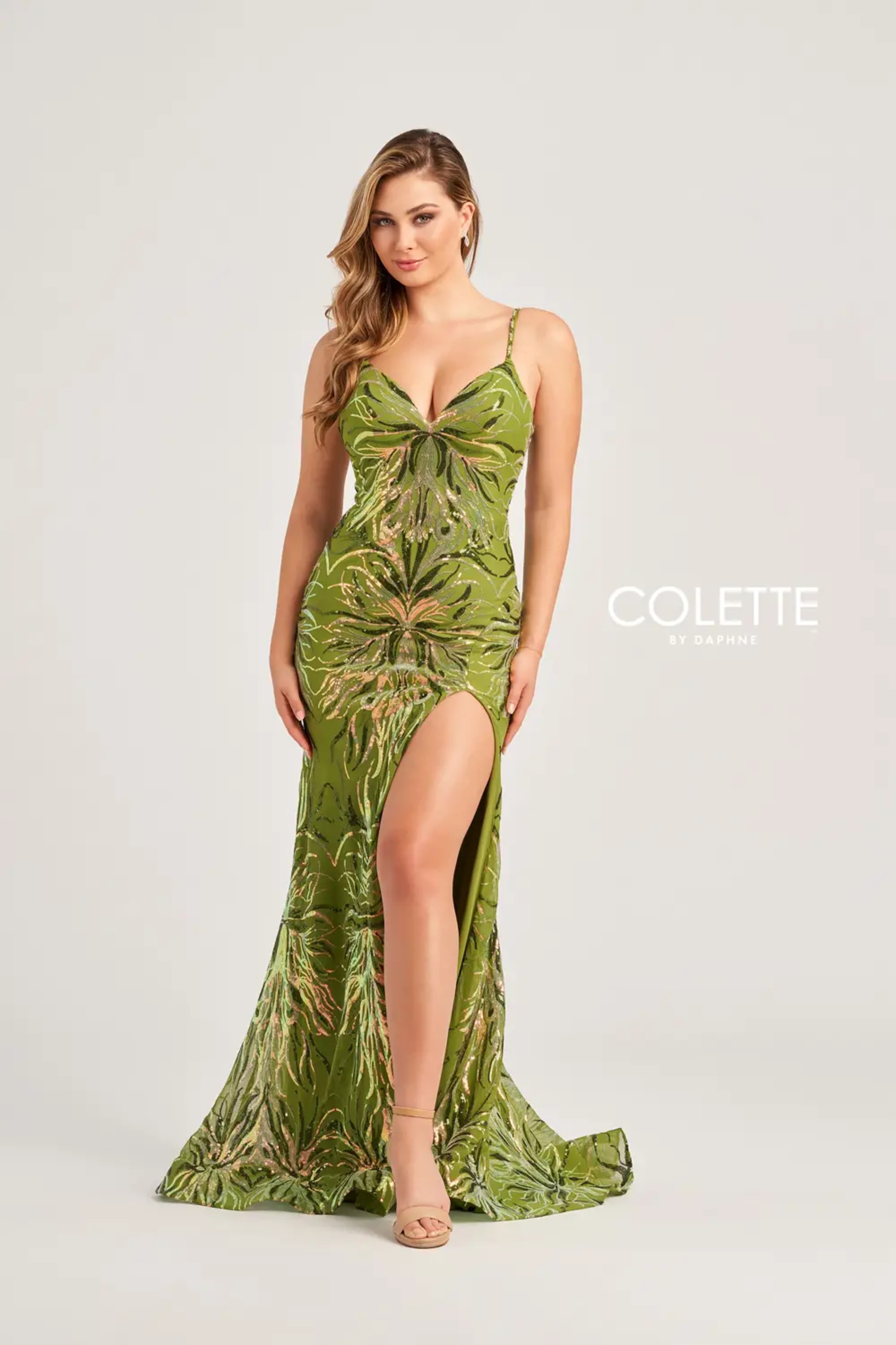 Full size Style CL5195 Colette by Daphne #$8 Olive/Multi picture