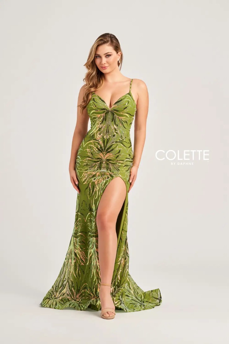 Style CL5195 Colette by Daphne #$8 Olive/Multi picture