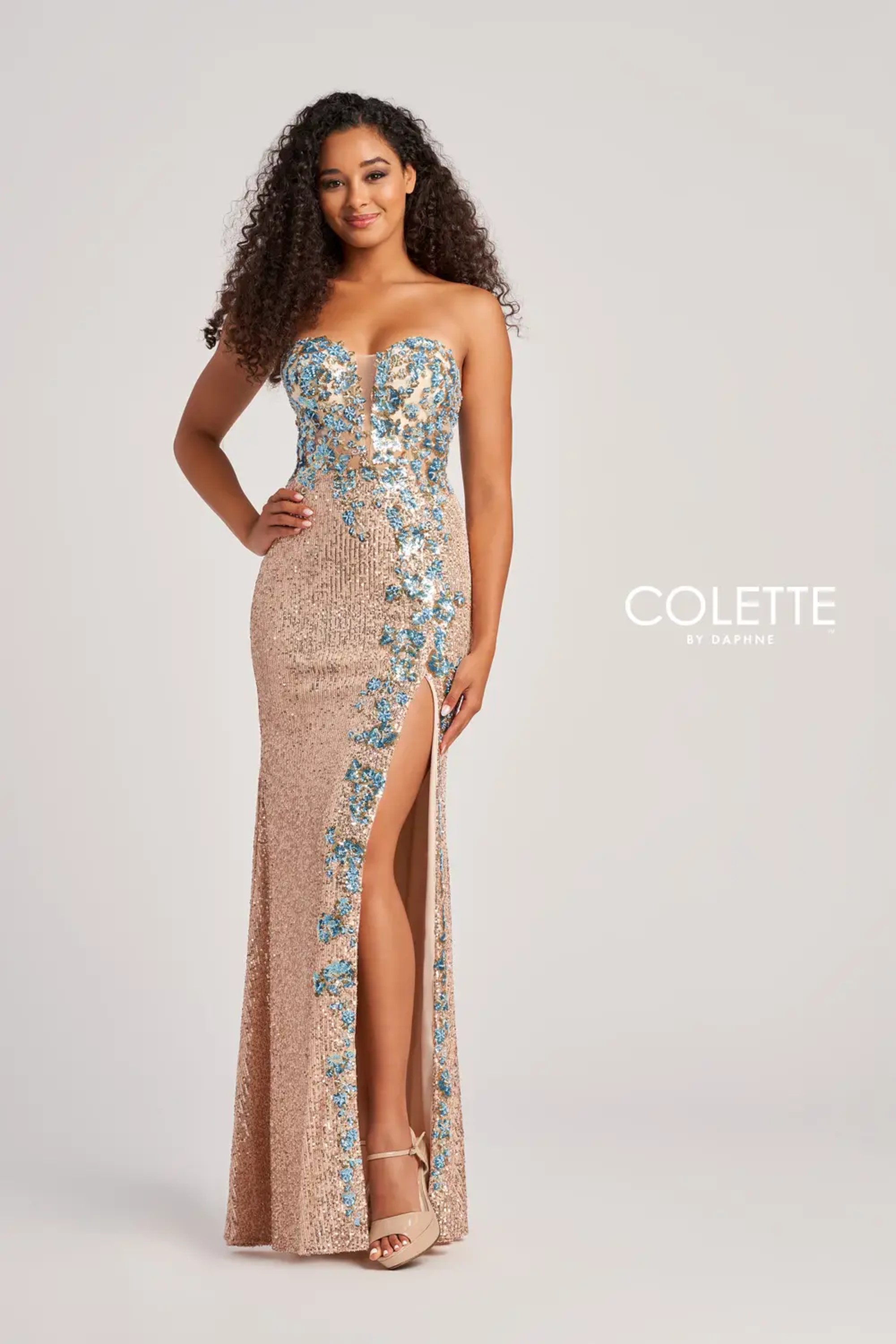 Full size Style CL5211 Colette by Daphne #$0 default Champagne/Turquoise picture