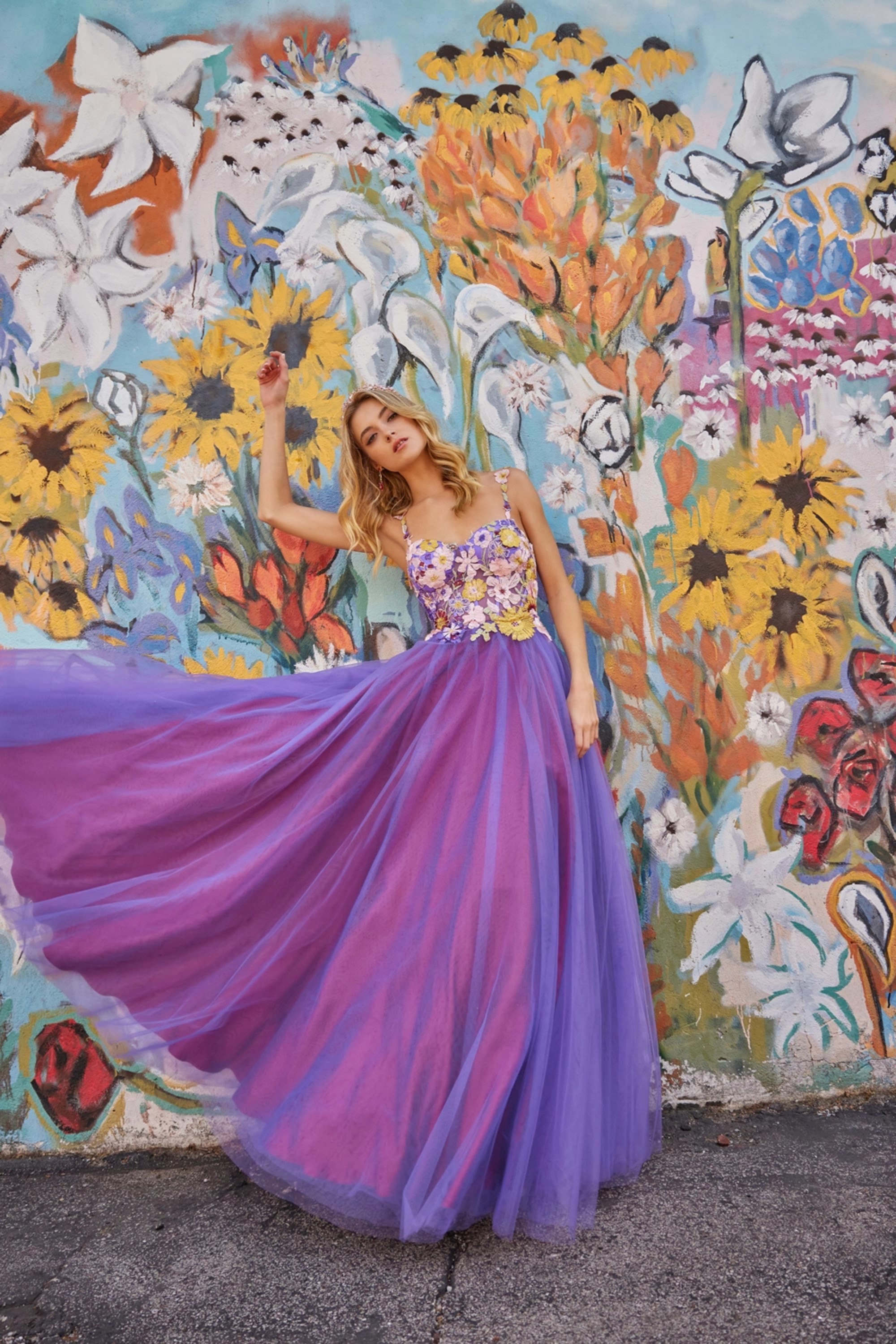 Full size Style CL5270 Colette by Daphne #$4 Purple/Multi picture