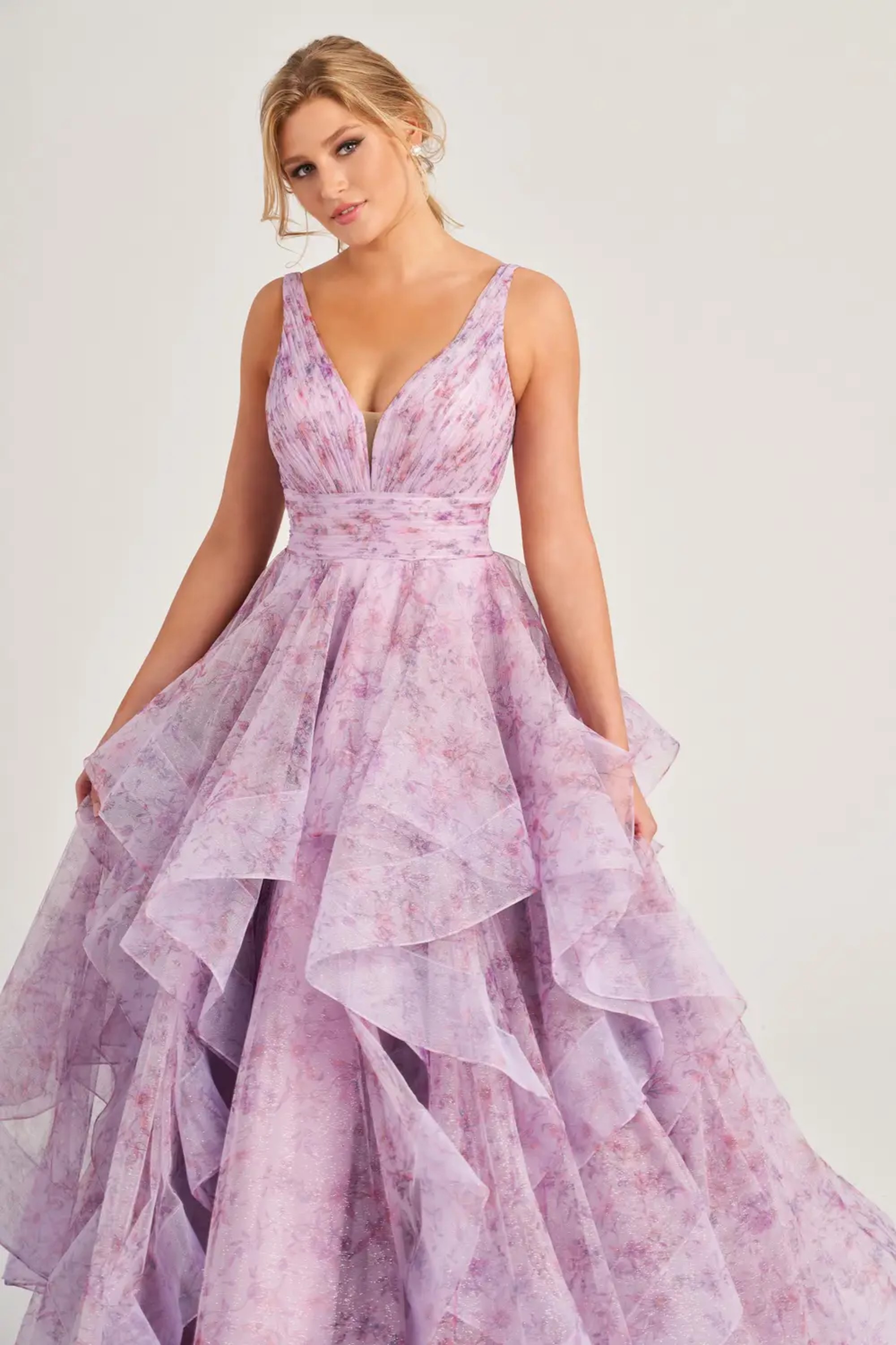 Full size Style CL5273 Colette by Daphne #$6 Light Purple/Multi picture